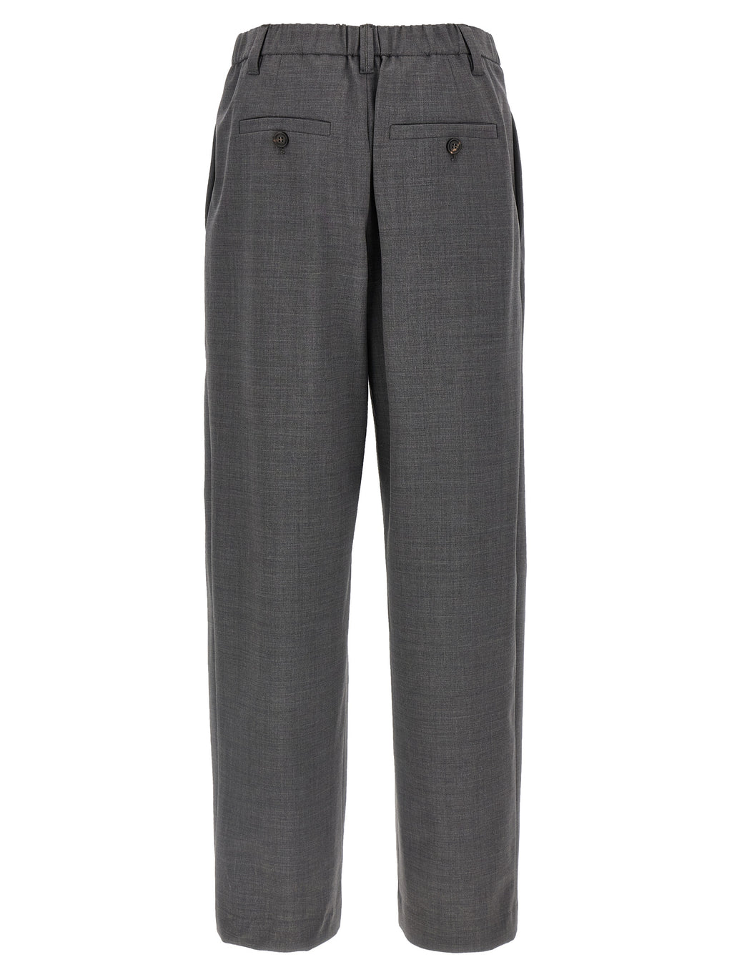 Brunello Cucinelli Gray Virgin Wool Casual Pants