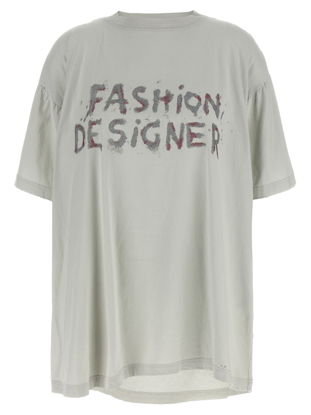 Balenciaga Gray Cotton T-Shirt