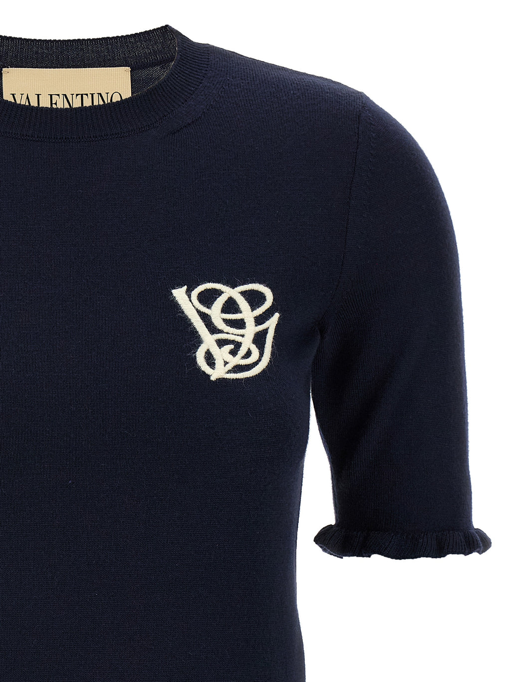 Valentino Garavani Blue Virgin Wool Sweatshirt