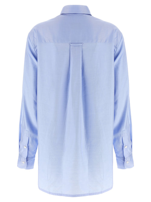 Brioni Blue Cotton Blouse
