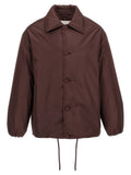 Jil Sander Brown Polyester Full-Length Jacket