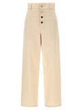 Moschino Beige Cotton Casual Pants