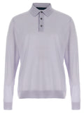 Kiton Blue Wool Polo Shirt