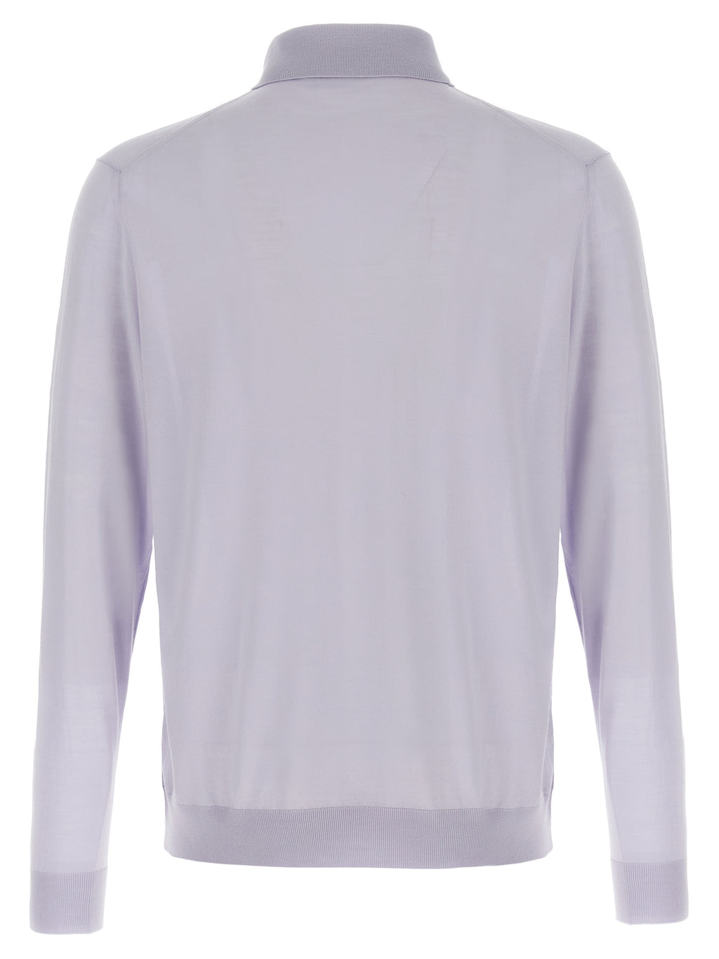 Kiton Blue Wool Polo Shirt