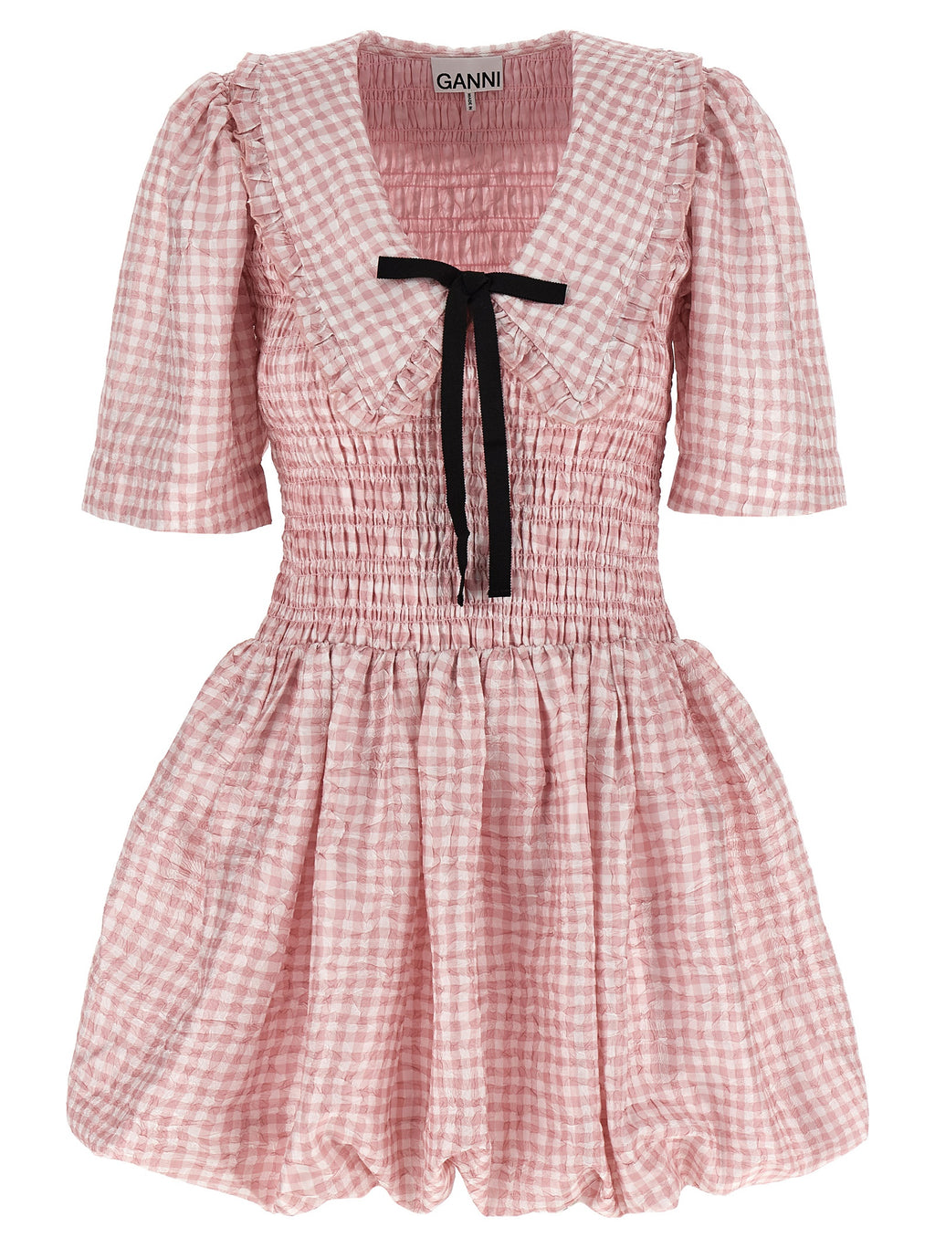 Ganni Multicolor Polyester Short Dress