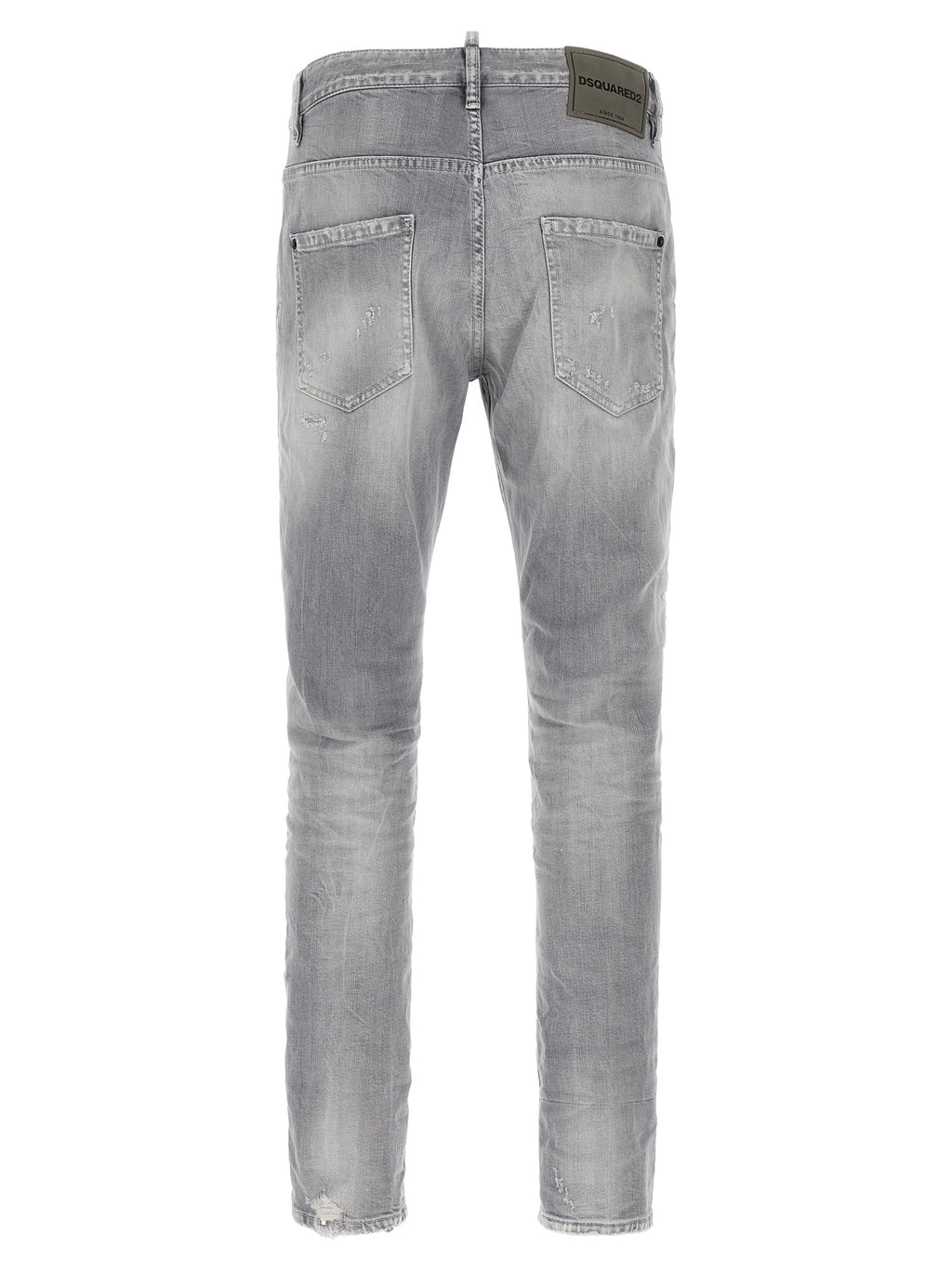 Dsquared² Gray Cotton Relaxed Fit Jeans