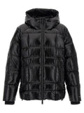 Dsquared² Black Polyamide Full-Length Jacket