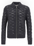 Jil Sander Gray Virgin Wool Cardigan