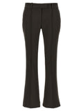 The Attico Brown Virgin Wool Flared Pants