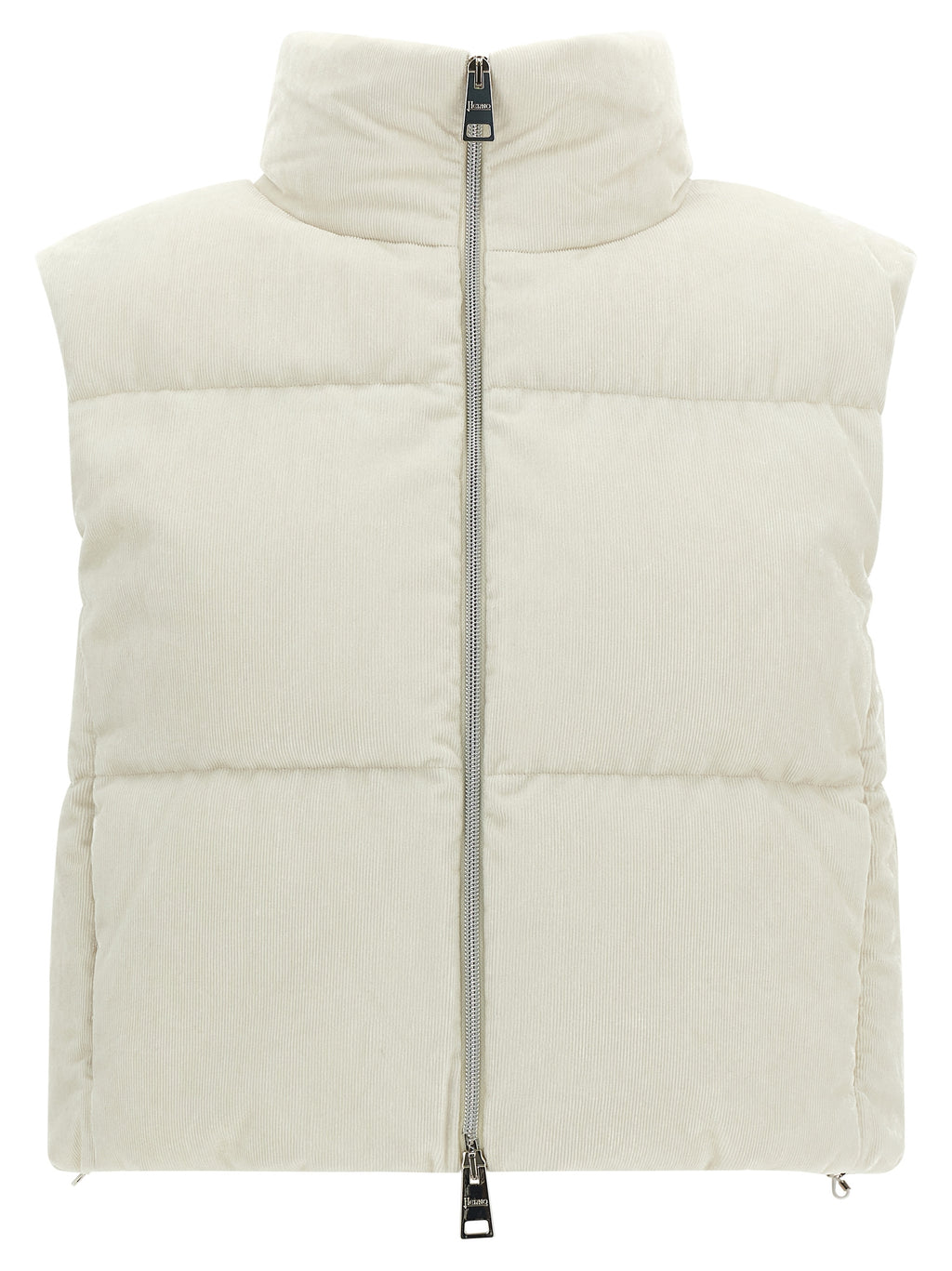 Herno White Viscose Sleeveless Jacket