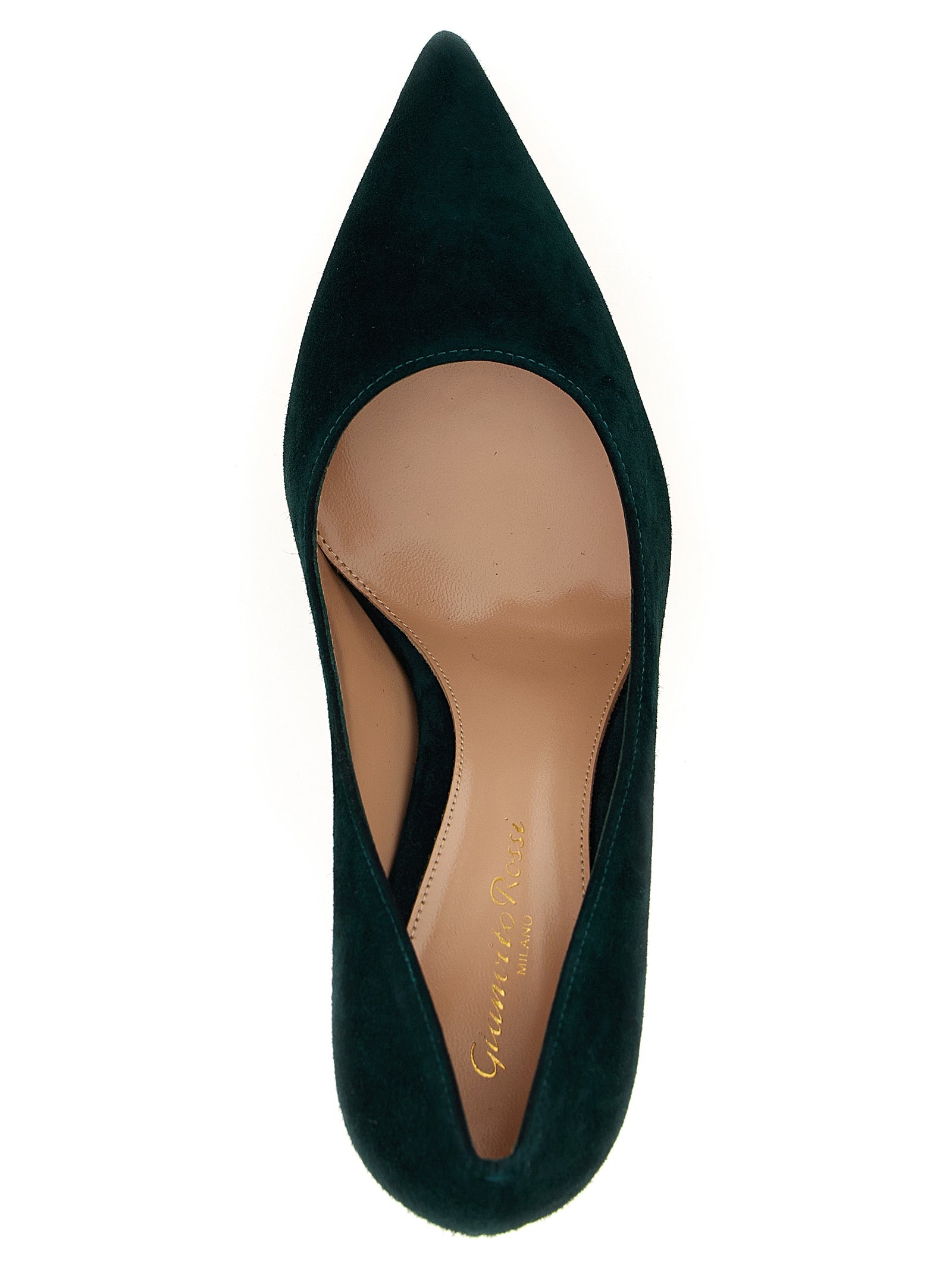 Gianvito Rossi Bicolor Suede Leather High Heel Pumps