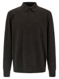 Maison Margiela Brown Wool Polo Shirt