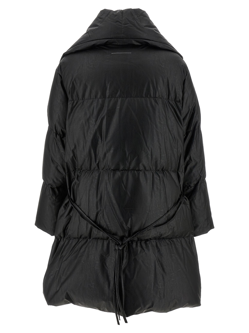 MM6 Maison Margiela Black Viscose Coat