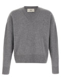 Ami Paris Gray Wool Cardigan