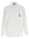 Gucci White Cotton Blouse