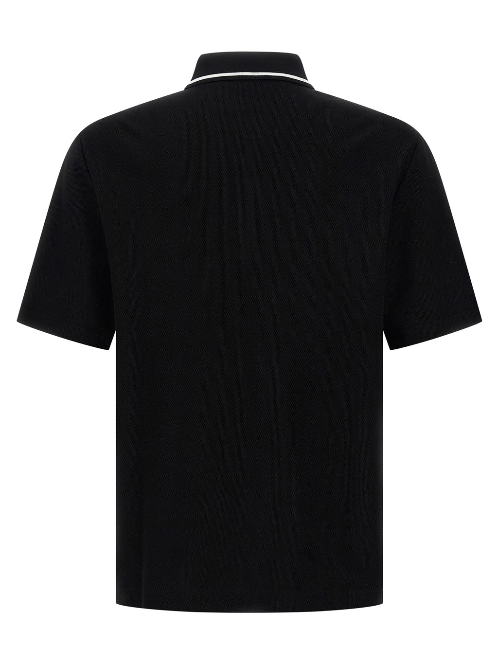Dolce & Gabbana Black Cotton Polo Shirt