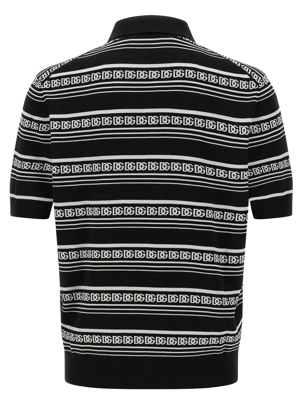 Dolce & Gabbana Bicolor Silk Polo Shirt