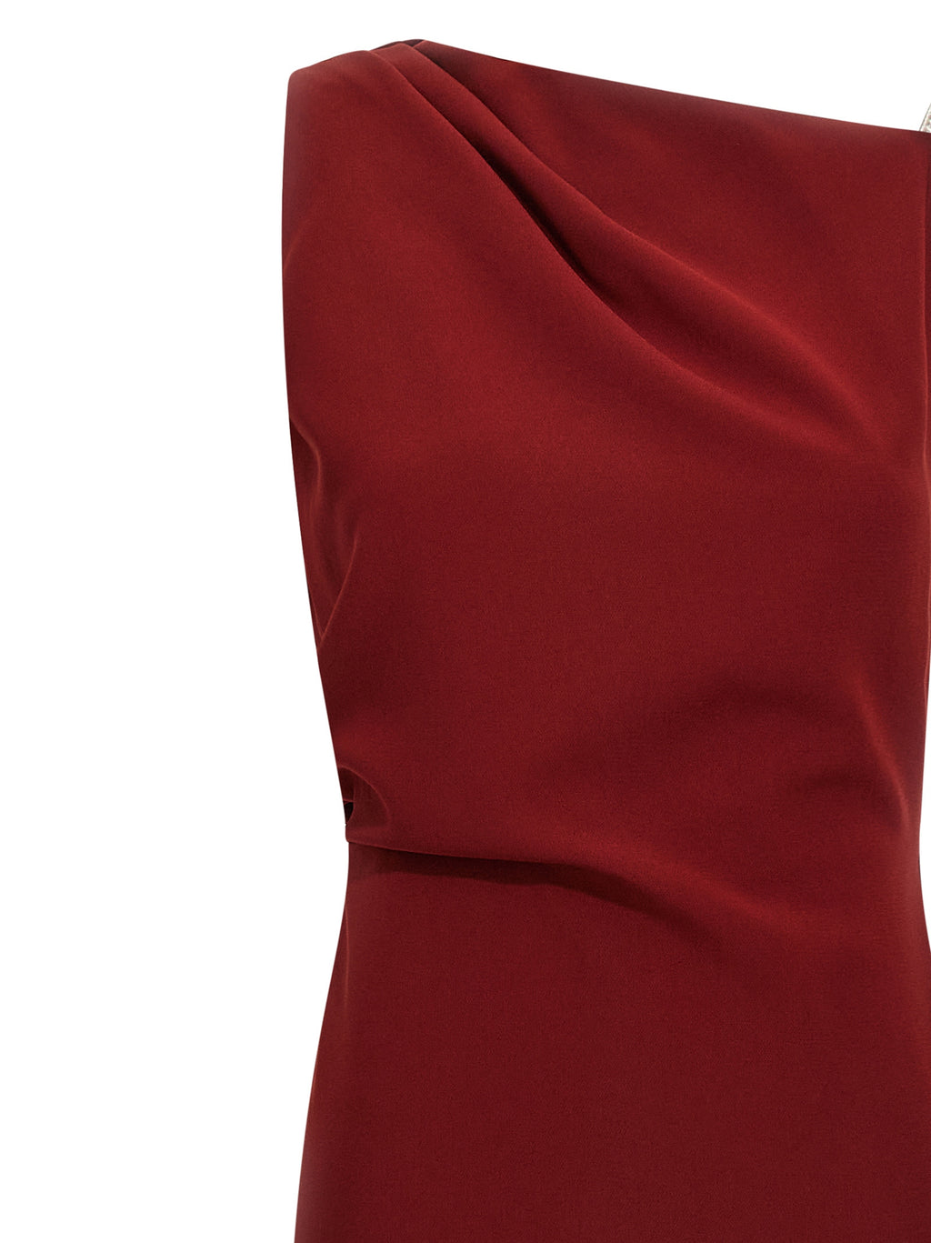 Max Mara Bordeaux Triacetate Long Dress