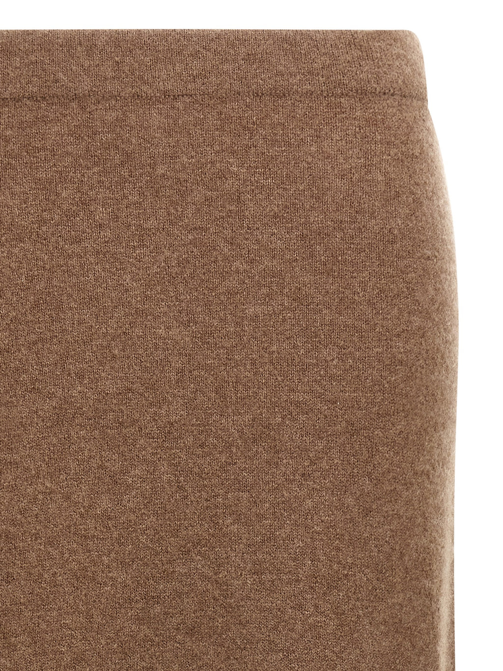 Max Mara Gray Cashmere Midi Skirt