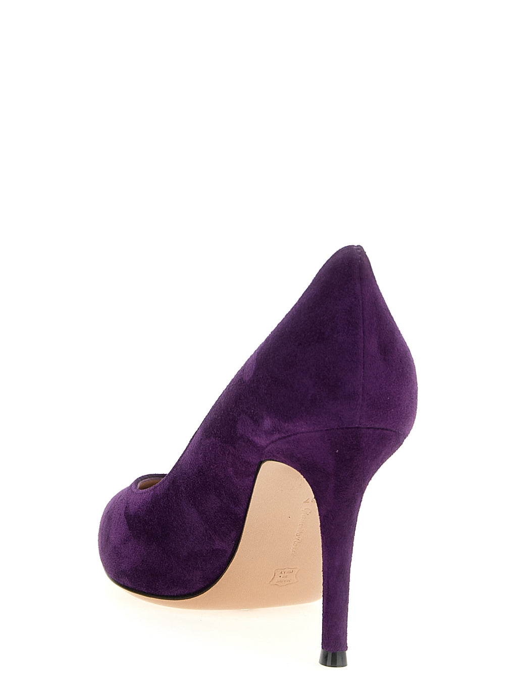 Gianvito Rossi Purple Suede Leather High Heel Pumps