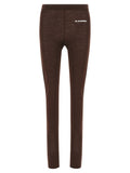 Jil Sander Bordeaux Polyester Leggings
