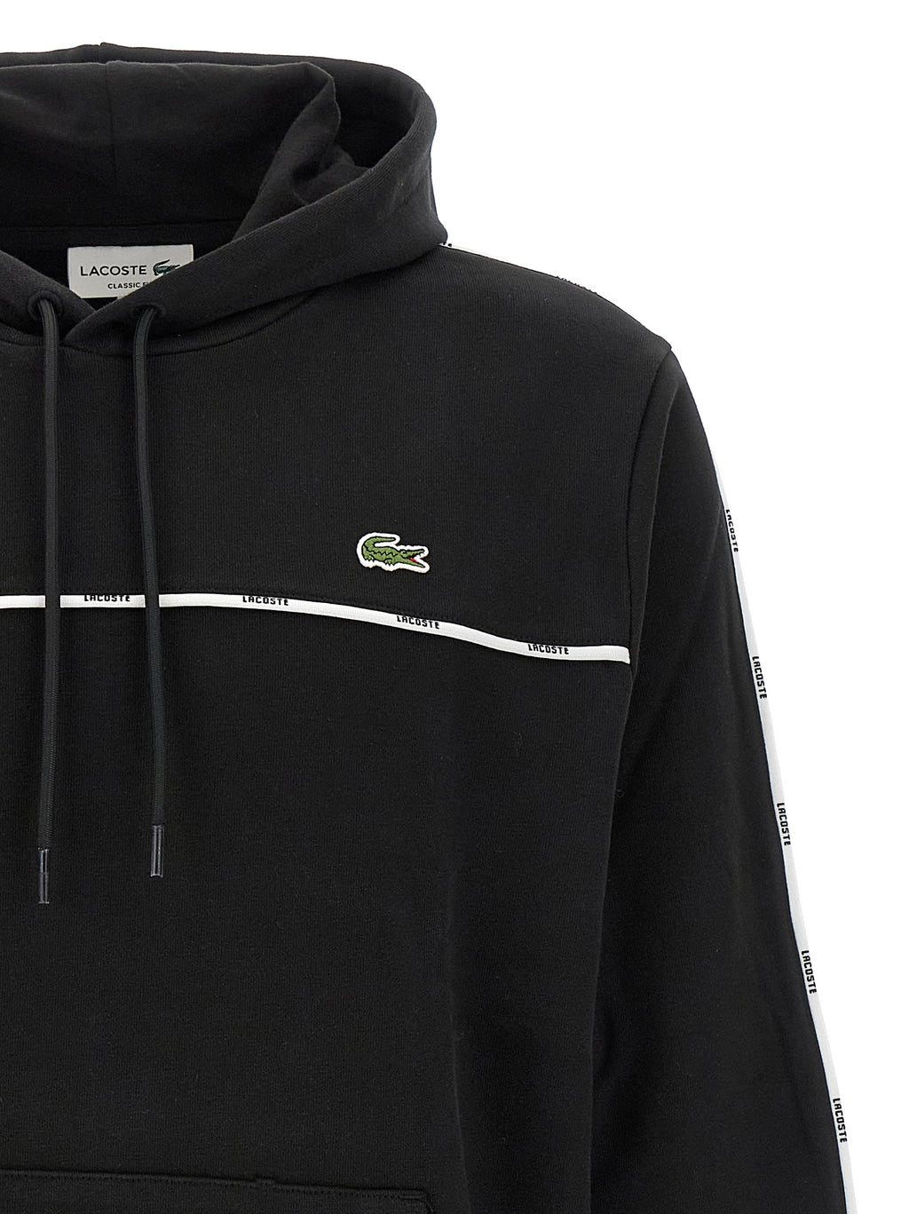 Lacoste Black Cotton Sweatshirt