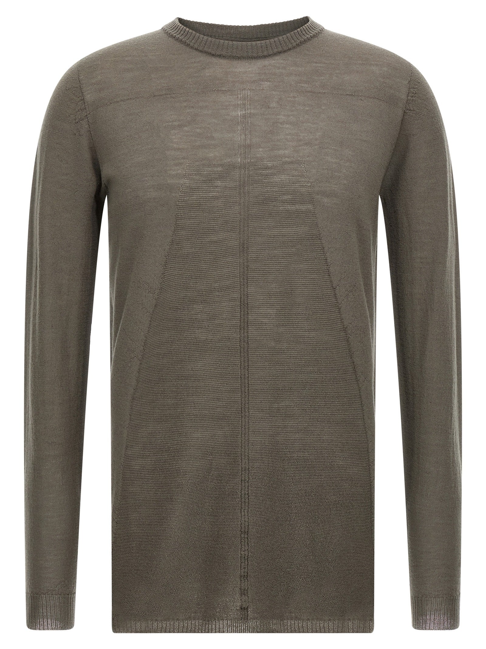 Rick Owens Gray Wool Cardigan