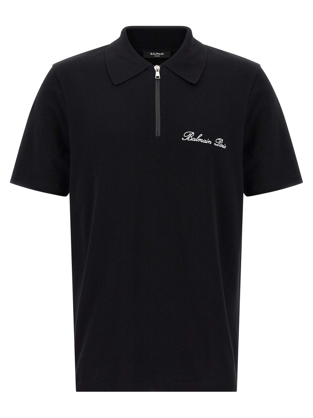 Balmain Bicolor Cotton Polo Shirt
