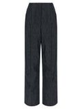 Fendi Blue Cotton High-Waisted Jean
