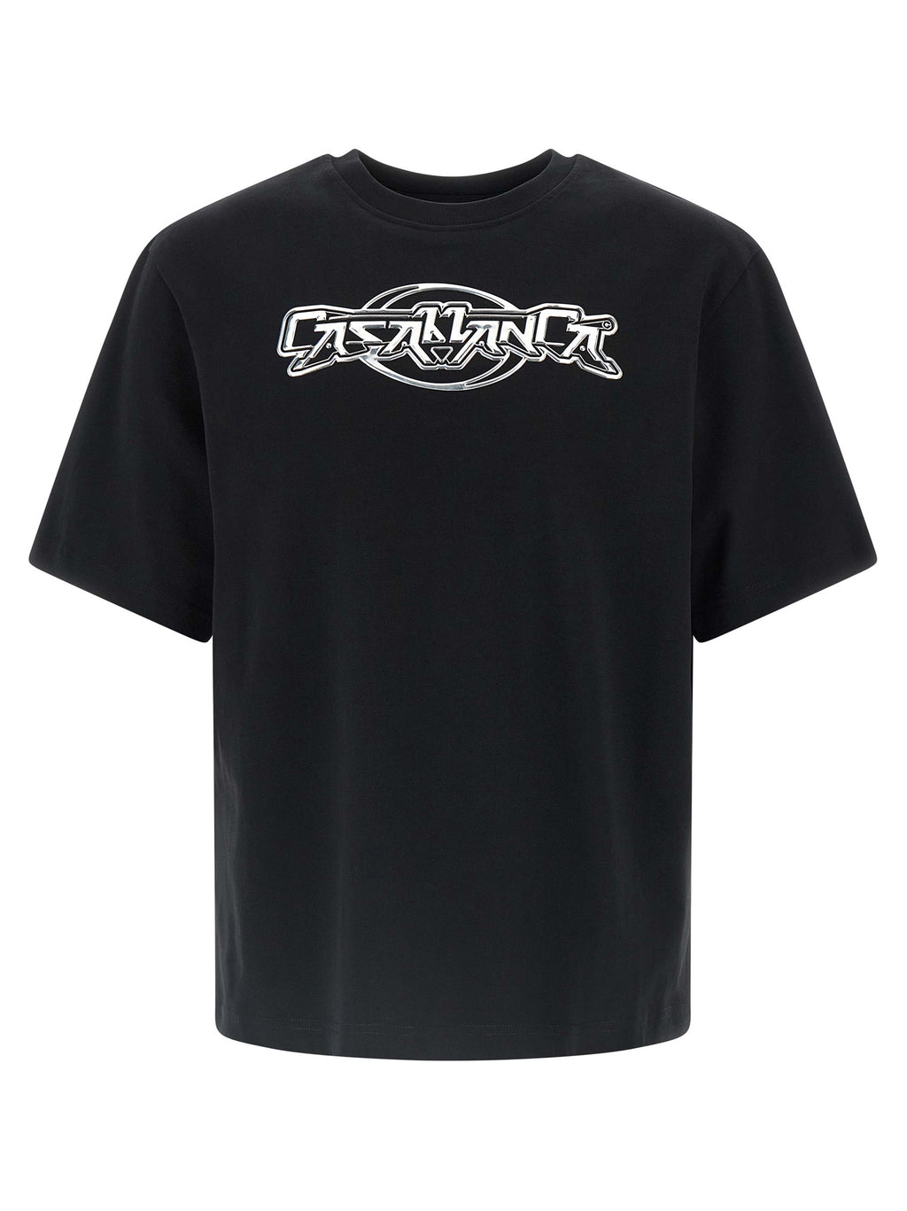 Casablanca Black Organic Cotton T-Shirt