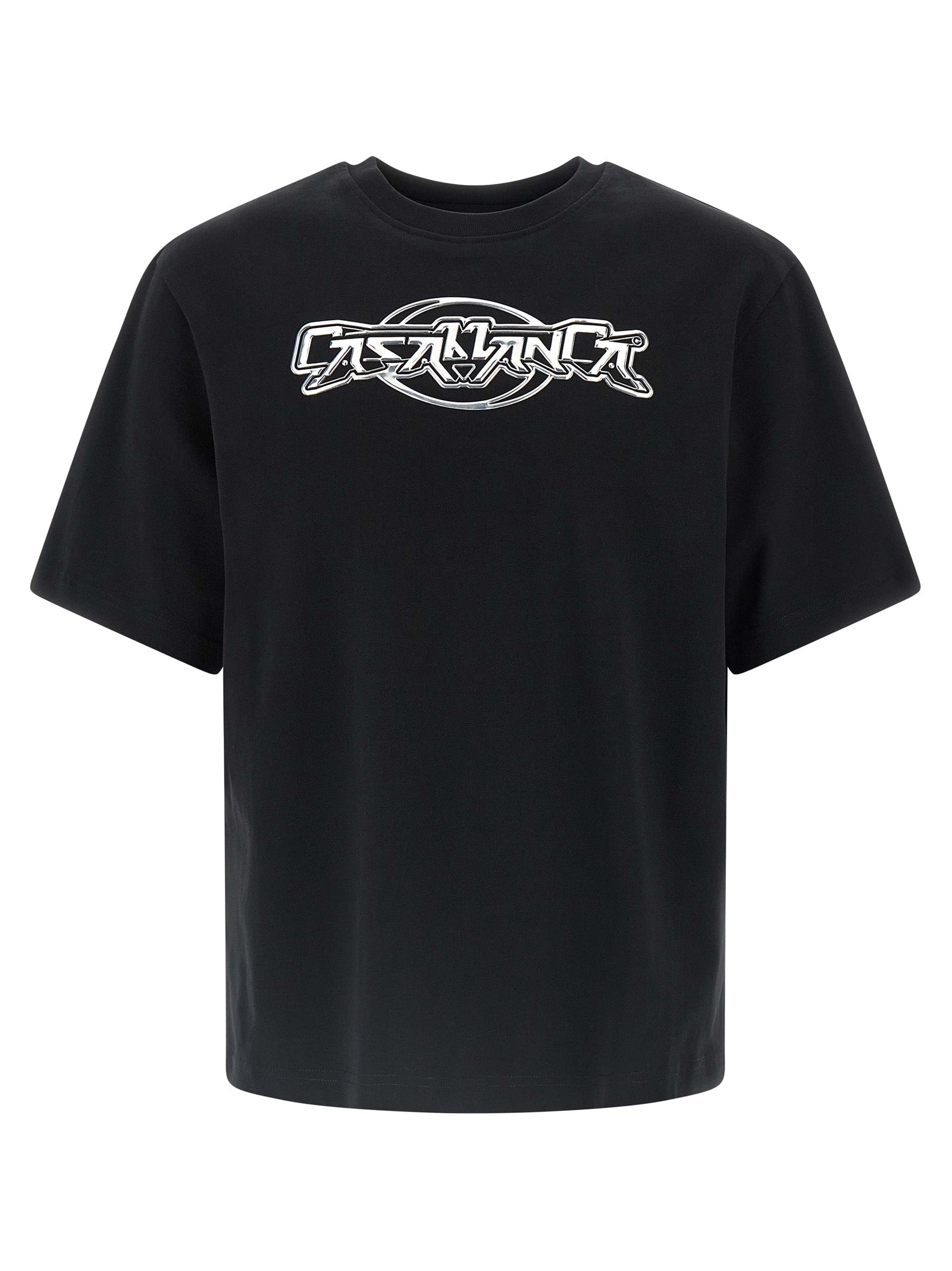 Casablanca Black Organic Cotton T-Shirt