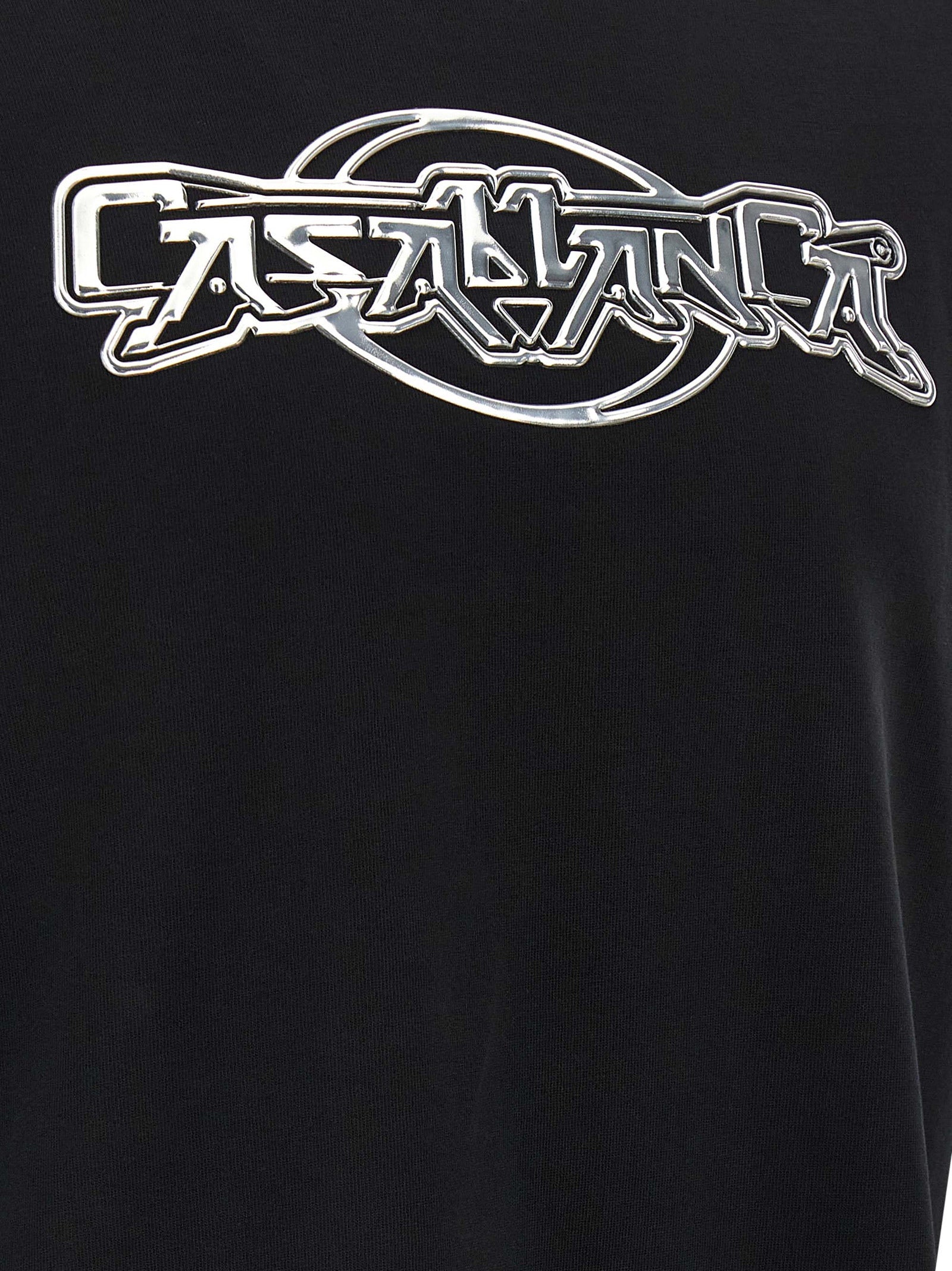 Casablanca Black Organic Cotton T-Shirt
