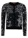 Max Mara Black Virgin Wool Cardigan