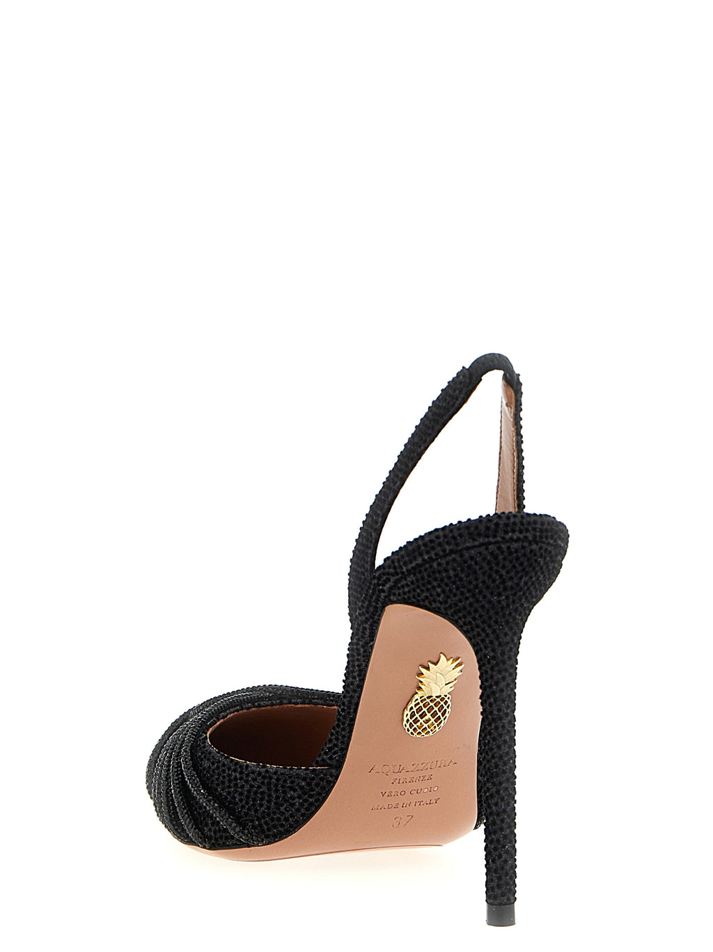 Aquazzura Black Textile High Heel Pumps
