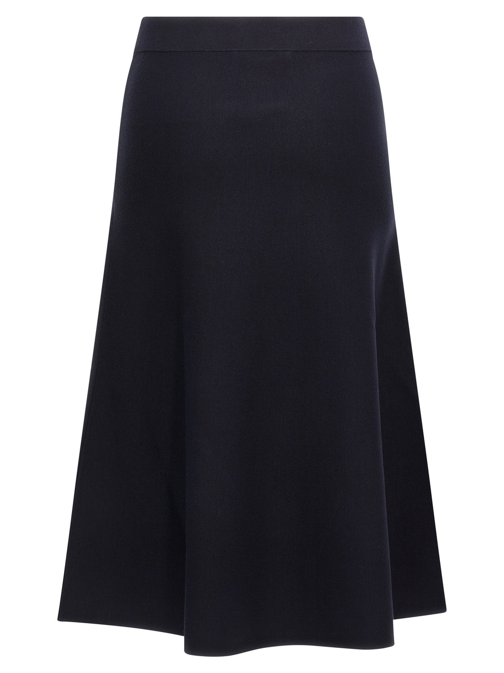 Max Mara Blue Viscose Midi Skirt