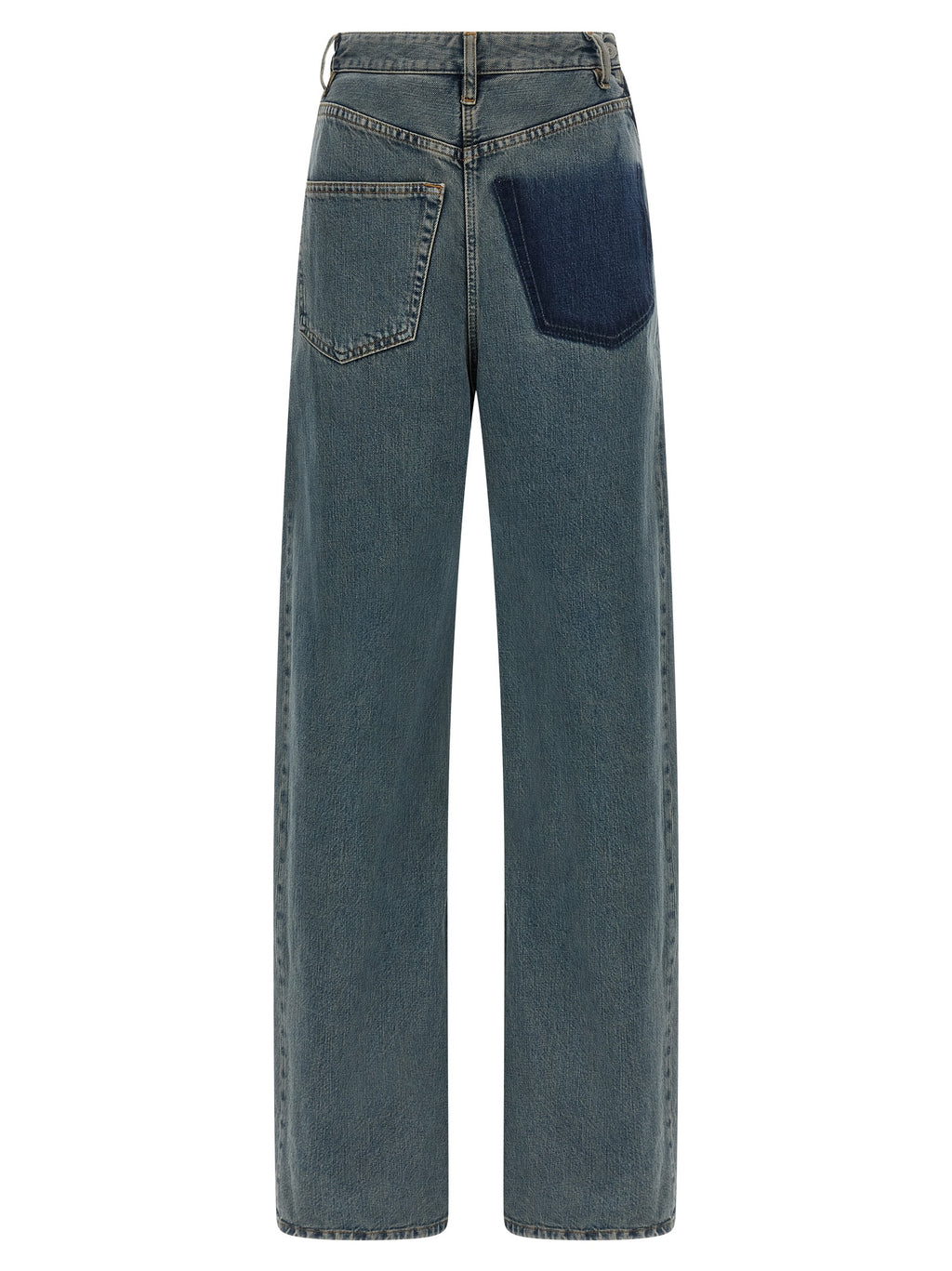 MM6 Maison Margiela Blue Cotton Jeans Denim