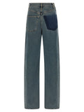 MM6 Maison Margiela Blue Cotton Jeans Denim