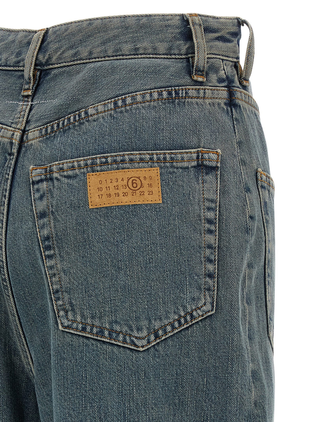 MM6 Maison Margiela Blue Cotton Jeans Denim