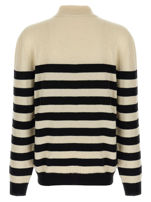 Balmain Bicolor Wool Cardigan