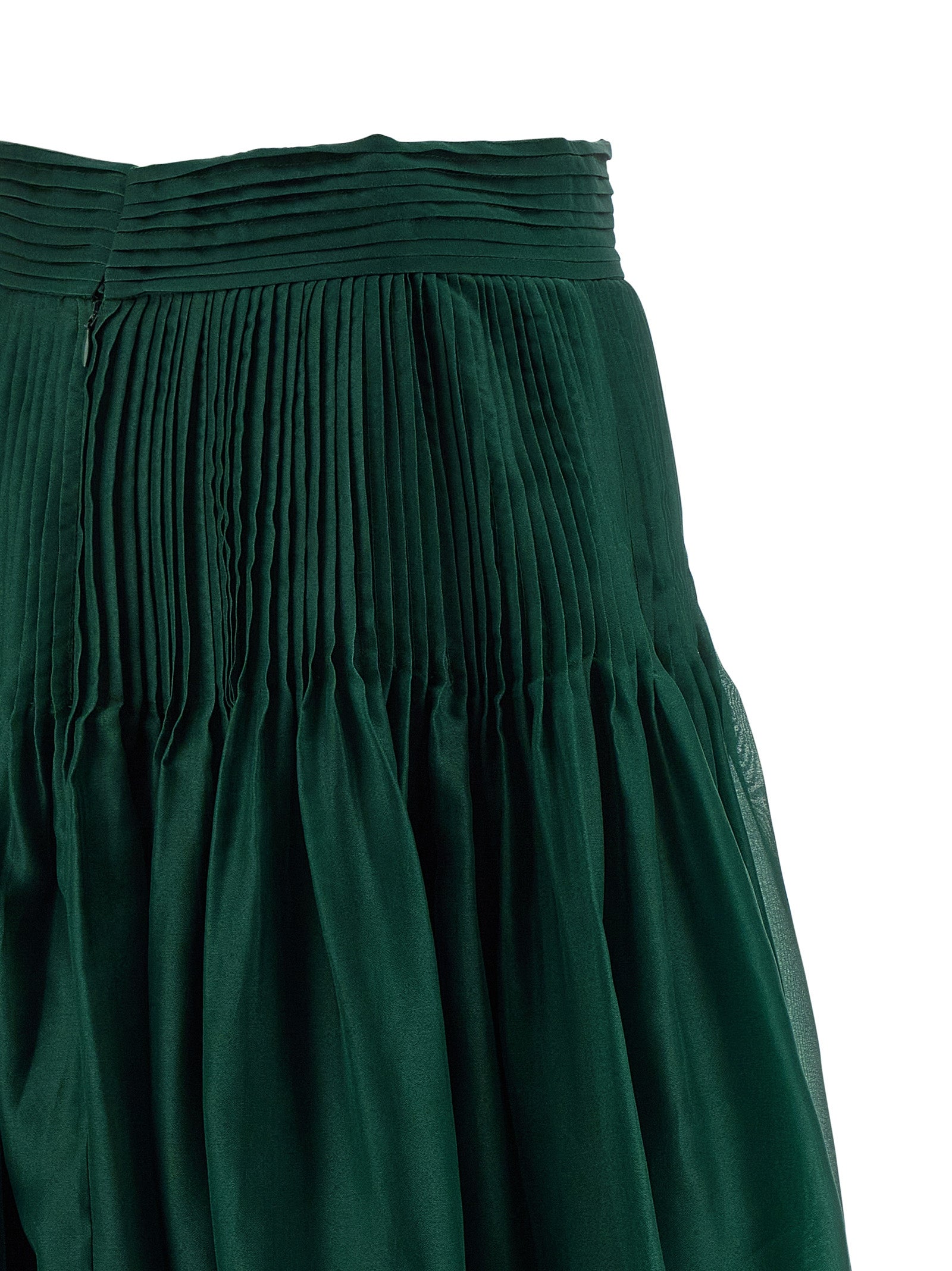 Carolina Herrera Bicolor Silk Mini Skirt