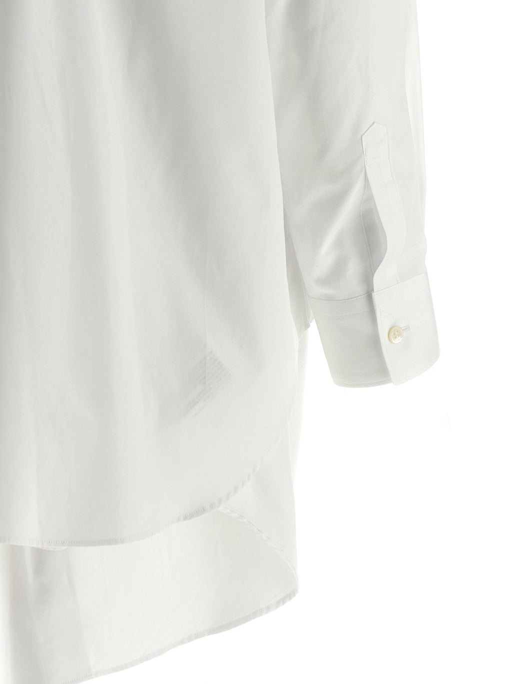 Comme Des Garçons White Cotton Blouse