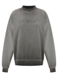 Off-White Gray Cotton Sweatshirt
