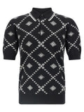 Dolce & Gabbana Bicolor Cashmere Polo Shirt