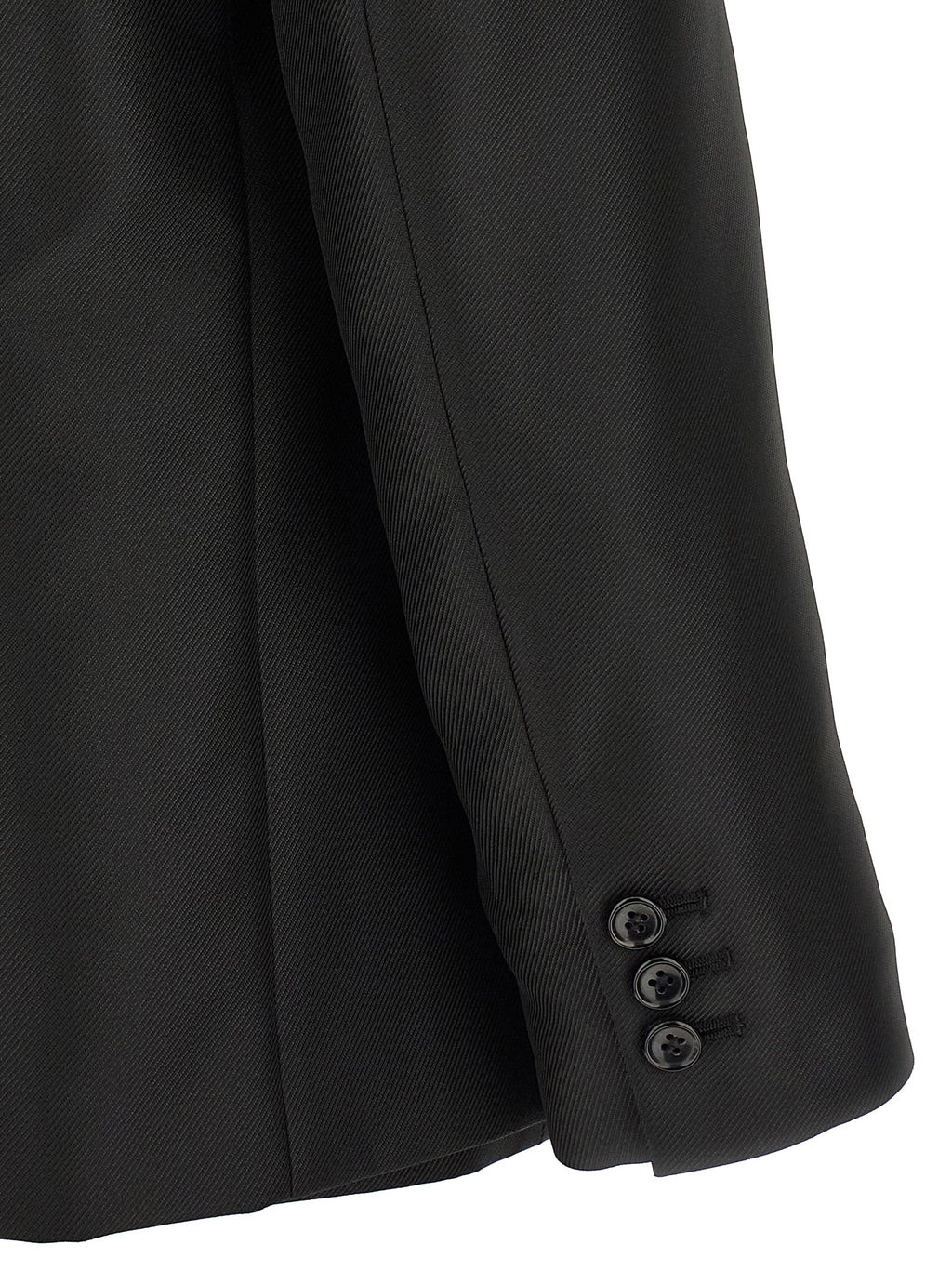 Comme Des Garçons Black Polyester Blazer