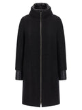 Herno Black Wool Coat