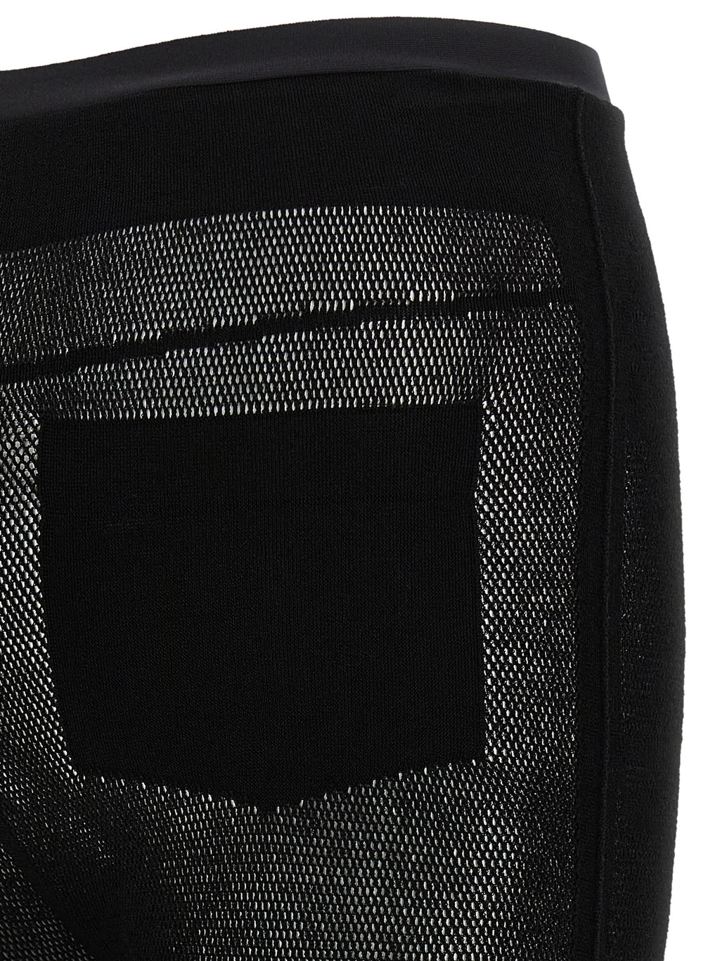 Issey Miyake Black Nylon Leggings