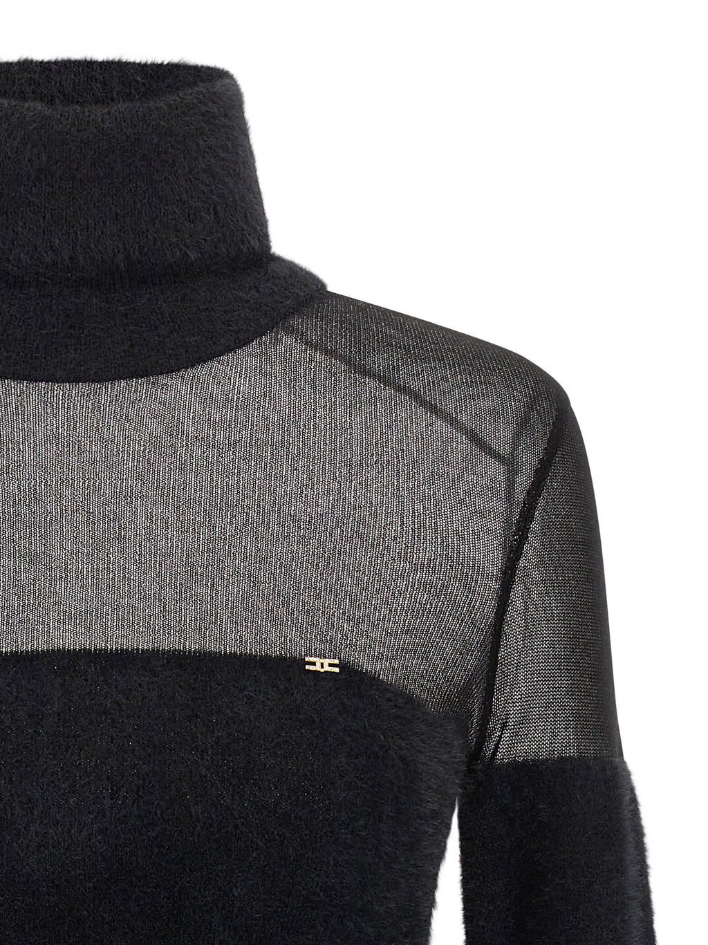 Elisabetta Franchi Black Polyamide Cardigan