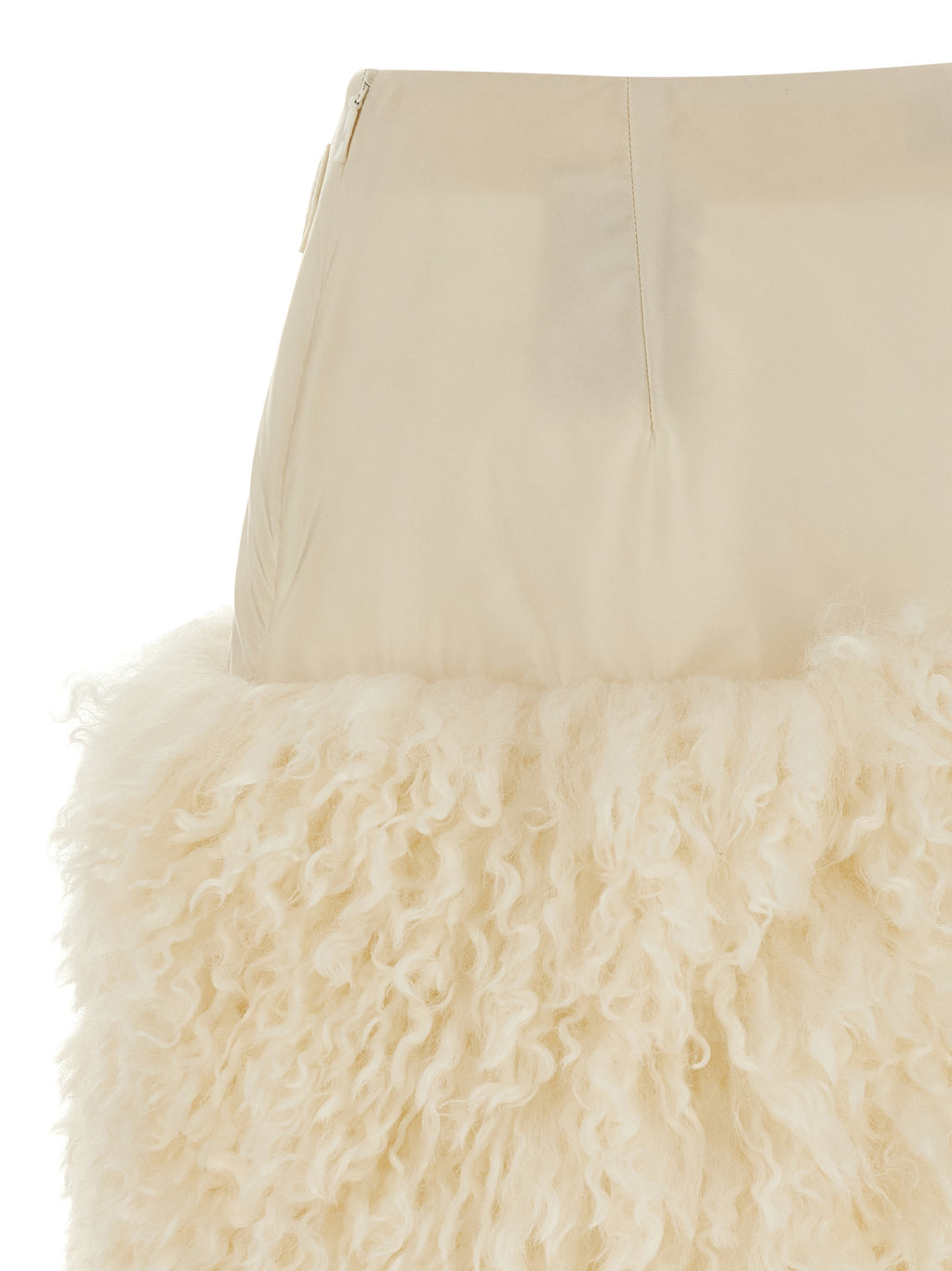 Moncler White Polyamide Long Skirt