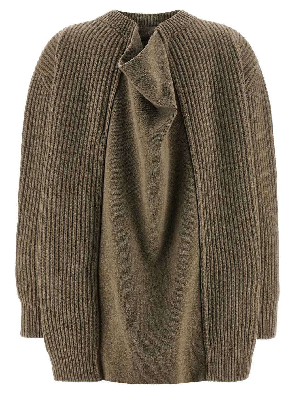 MM6 Maison Margiela Beige Virgin Wool Short Dress