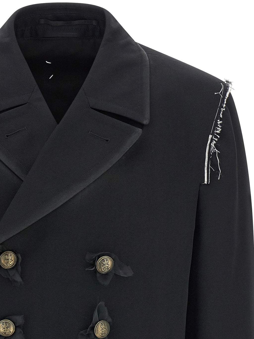Maison Margiela Black Wool Coat